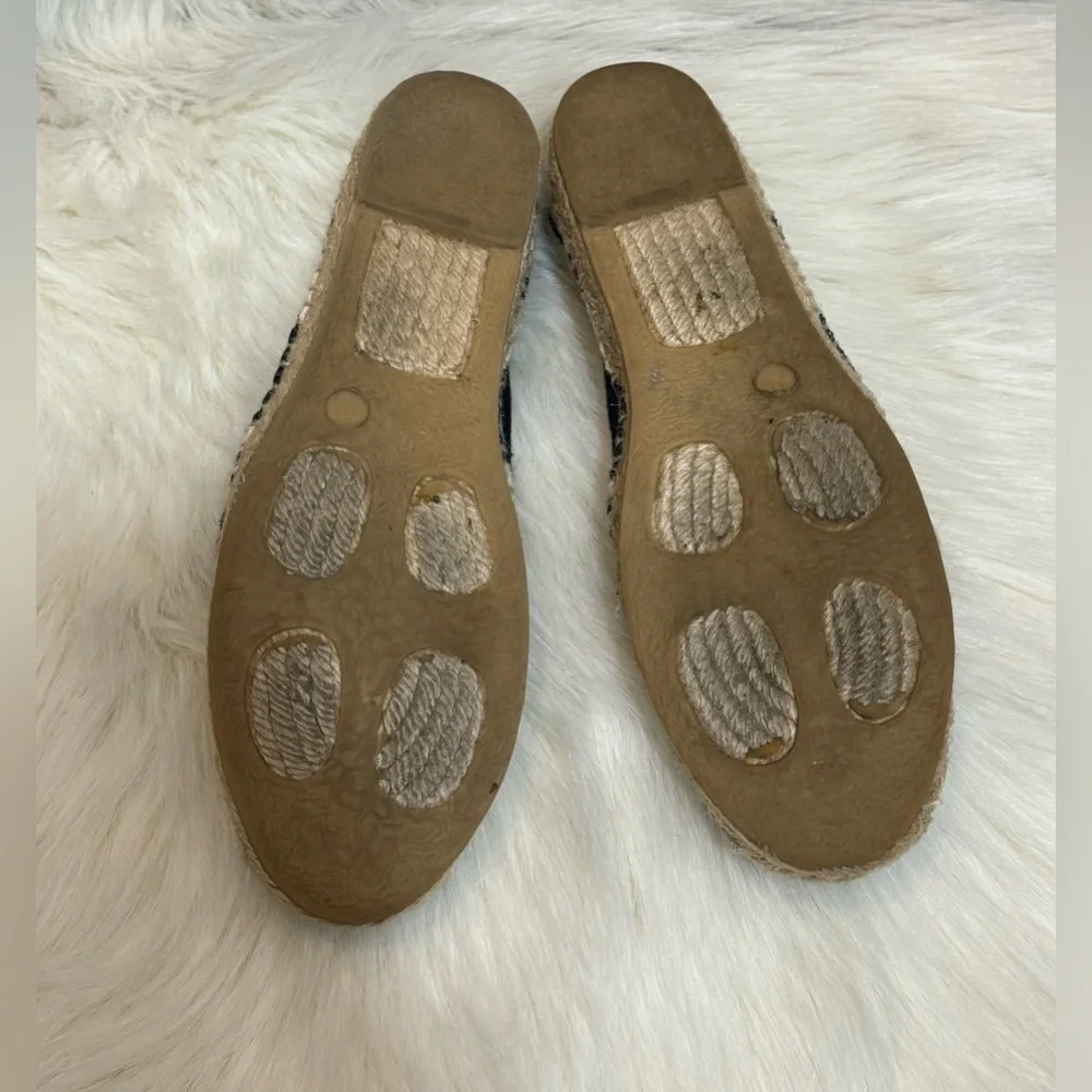 Tory Burch canvas nautical striped espadrille flats